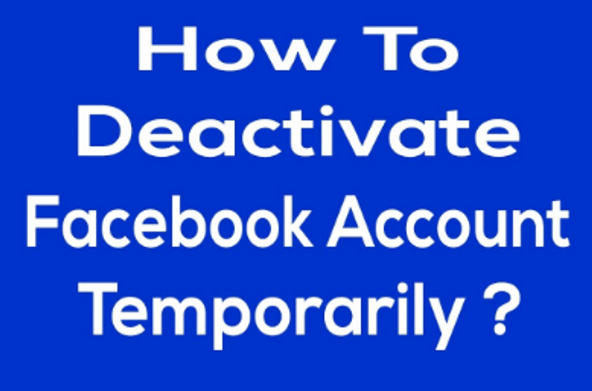 How to deactivate Facebook Account