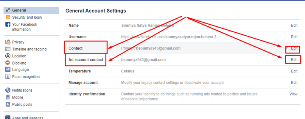 How To Change Facebook Email