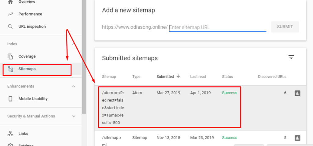 How to Delete Sitemap in New Search Console 